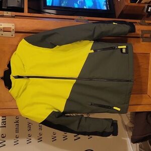 Boys Large 12 Oneill Snow Jacket Lime and Olive